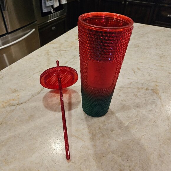 TWO Starbucks Tumblers - Christmas Mickey And Orange Studded - Picture 5 of 6